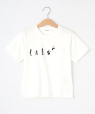 ＜DESSIN(Baby&Kids)＞【リンクコーデ】ピープル刺繍Ｔシャツ（２００２２６４６６３）