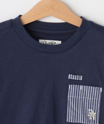 【リンクコーデ】ストライプ切替Ｔシャツ（２００２２６４６６７）