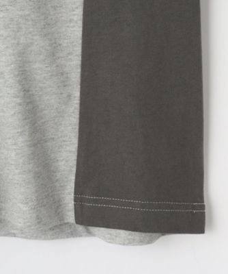 【リンクコーデ】ストライプ切替Ｔシャツ（２００２２６４６６８）