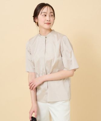 【SALE】【送料無料】UNTITLED L (Women/大きいサイズ)/アンタイトルL 袖コンシャス 五分袖ブラウス ベージュ051 トップス【三越伊勢丹..