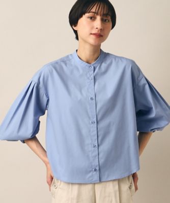 DRESS TERIOR ボリュームスリーブブラウス ボタンシャツ バンド
