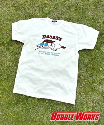 ＜DRESSTERIOR (Men) ＞【ＤＲＥＳＳＴＥＲＩＯＲ別注】ＤＵＢＢＬＥ　ＷＯＲＫＳ（ダブルワークス）ＲＡＢＩＴＳ　Ｔシャツ（２００２２６４７５０）