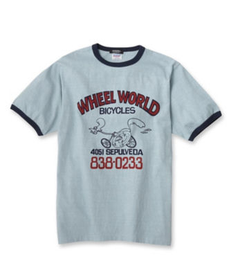 ＜DRESSTERIOR (Men) ＞【ＤＲＥＳＳＴＥＲＩＯＲ別注】ＤＵＢＢＬＥ　ＷＯＲＫＳ（ダブルワークス）ＷＨＥＥＬ　ＷＯＲＬＤ　Ｔシャツ（２００２２６４７５５）