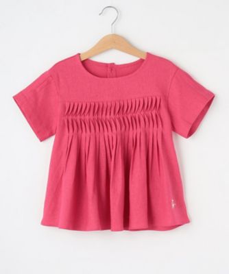 ＜DESSIN (Baby&Kids)＞【リンクコーデ】タック入りブラウス（２００２２６４９１１）