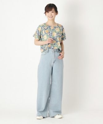 【ＧＩＦＴおすすめ】ワイルド　ローズ柄Ｔシャツ（２００２２６４９３４）