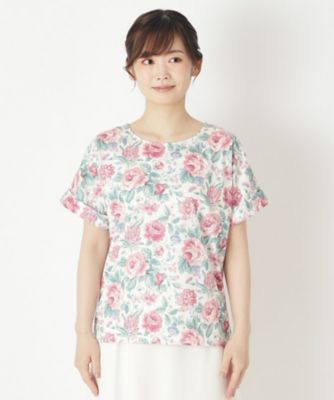 【ＧＩＦＴおすすめ】ワイルド　ローズ柄Ｔシャツ（２００２２６４９３４）