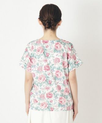 【ＧＩＦＴおすすめ】ワイルド　ローズ柄Ｔシャツ（２００２２６４９３４）