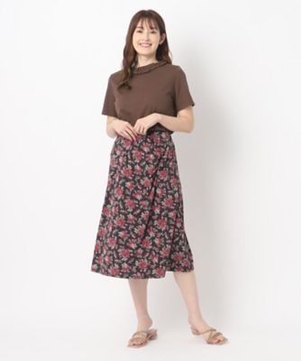 【２ＷＡＹ／日本製／６ｃｏｌｏｒ／ＷＥＢ限定カラー追加／コットン１００％】フリルカラーＴシャツ（２００２２６４９３５）