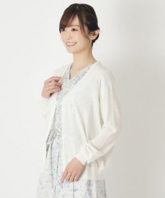＜LAURA ASHLEY＞【接触冷感／洗える】ベーシックカーディガン（２００２２６４９５０）