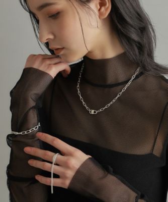 シルバー ロックモチーフネックレス（2002266405