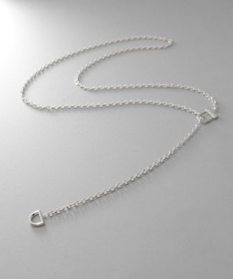 ＜COCOHNIK ONKITSCH (Women)＞シルバー　ロックモチーフ　ラリエットネックレス（２００２２６６４２１）