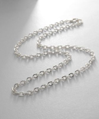 ＜COCOHNIK ONKITSCH (Women)＞シルバー　デザインチェーン　フラットオーバルリンクネックレス（２００２２６６４２７）