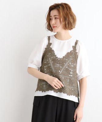刺繍ビスチェ×ブラウスＳＥＴ（２００２２６７１２４）