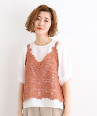 刺繍ビスチェ×ブラウスＳＥＴ（２００２２６７１２４）