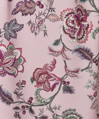 ＆yours project／華やぎプリント】チャイナ風ワンピース