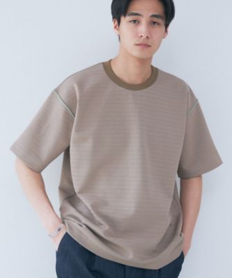 【ユニセックスでオススメ】ポンチシャドーボーダー半袖Ｔシャツ（２００２２６７４２９）