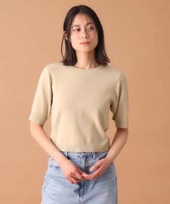 Ａｕｄｒｅｙ　ａｎｄ　ｊｏｈｎｗａｄ（オードリーアンドジョンワッド）【別注】アームカバー付きハーフスリーブニット（２００２２６７４５１）