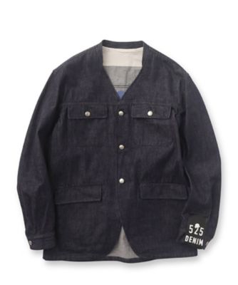 ５２５ＤＥＮＩＭノーカラー　カバーオール（２００２２６７４８８）