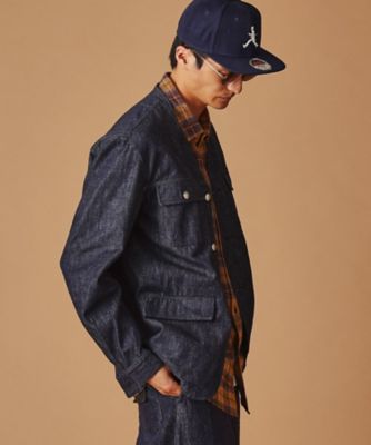 ５２５ＤＥＮＩＭノーカラー　カバーオール（２００２２６７４８８）
