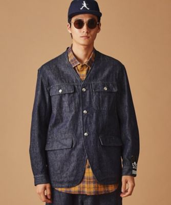 ５２５ＤＥＮＩＭノーカラー　カバーオール（２００２２６７４８８）