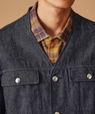５２５ＤＥＮＩＭノーカラー　カバーオール（２００２２６７４８８）