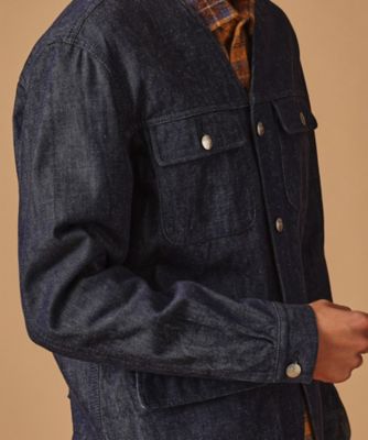 ５２５ＤＥＮＩＭノーカラー　カバーオール（２００２２６７４８８）