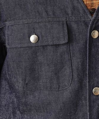 ５２５ＤＥＮＩＭノーカラー　カバーオール（２００２２６７４８８）