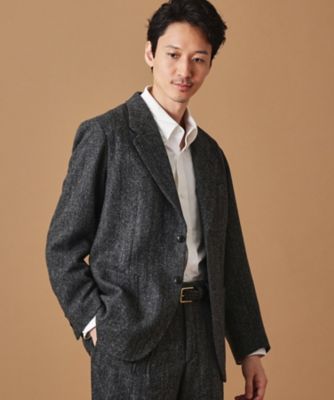 ＜TAKEO KIKUCHI (Men)＞ウール混ヘリンボン　ジャケット（２００２２６７４９７）