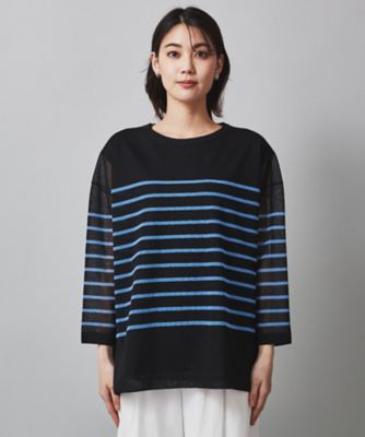 透け感／セットアイテム】シアーストレッチニット×フレンチスリーブ