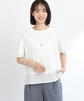 ＜Reflect (Women)＞【ＳＡＬＥ／Ｅ‐ＱＵＡＬＩＴＹ／手洗い可】レースＴシャツ（２００２２６７７１６）