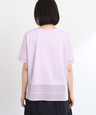 【ＳＡＬＥ／Ｅ‐ＱＵＡＬＩＴＹ／手洗い可】レースＴシャツ（２００２２６７７１６）