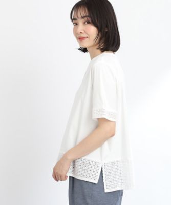 【ＳＡＬＥ／Ｅ‐ＱＵＡＬＩＴＹ／手洗い可】レースＴシャツ（２００２２６７７１６）