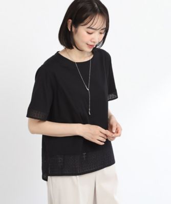 【ＳＡＬＥ／Ｅ‐ＱＵＡＬＩＴＹ／手洗い可】レースＴシャツ（２００２２６７７１６）
