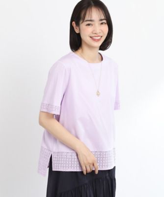 【ＳＡＬＥ／Ｅ‐ＱＵＡＬＩＴＹ／手洗い可】レースＴシャツ（２００２２６７７１６）