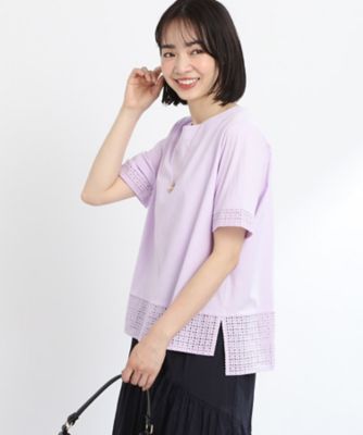 【ＳＡＬＥ／Ｅ‐ＱＵＡＬＩＴＹ／手洗い可】レースＴシャツ（２００２２６７７１６）