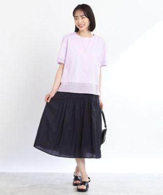 【ＳＡＬＥ／Ｅ‐ＱＵＡＬＩＴＹ／手洗い可】レースＴシャツ（２００２２６７７１６）