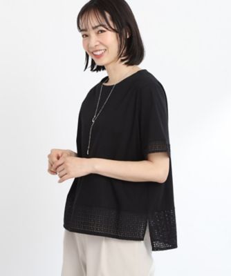 【ＳＡＬＥ／Ｅ‐ＱＵＡＬＩＴＹ／手洗い可】レースＴシャツ（２００２２６７７１６）