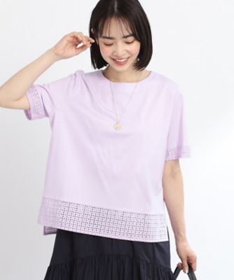 【ＳＡＬＥ／Ｅ‐ＱＵＡＬＩＴＹ／手洗い可】レースＴシャツ（２００２２６７７１６）