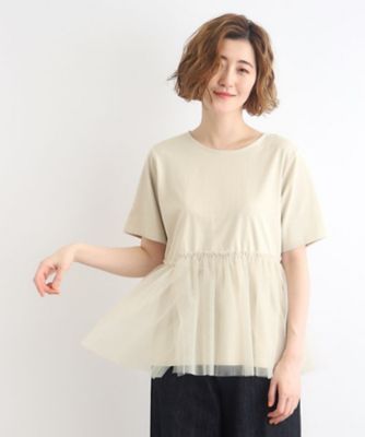 チュール切り替えＴシャツ（２００２２６８８９１）