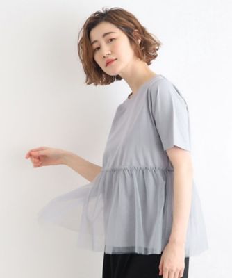 チュール切り替えＴシャツ（２００２２６８８９１）