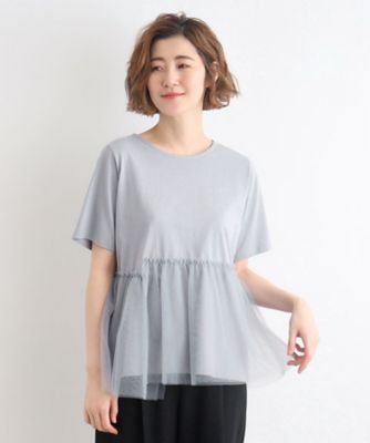 チュール切り替えＴシャツ（２００２２６８８９１）