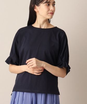 【接触冷感・洗える】袖口タックカットソー（ＸＳ～Ｌ）（２００２２７０５４３）