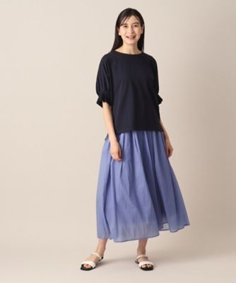 【接触冷感・洗える】袖口タックカットソー（ＸＳ～Ｌ）（２００２２７０５４３）