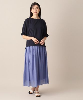 【接触冷感・洗える】袖口タックカットソー（ＸＳ～Ｌ）（２００２２７０５４３）