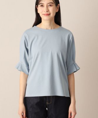 【接触冷感・洗える】袖口タックカットソー（ＸＳ～Ｌ）（２００２２７０５４３）