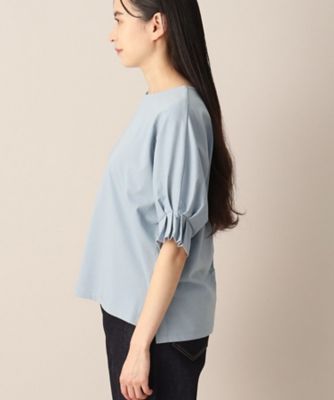 【接触冷感・洗える】袖口タックカットソー（ＸＳ～Ｌ）（２００２２７０５４３）