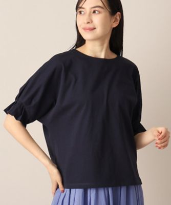 【接触冷感・洗える】袖口タックカットソー（ＸＳ～Ｌ）（２００２２７０５４３）