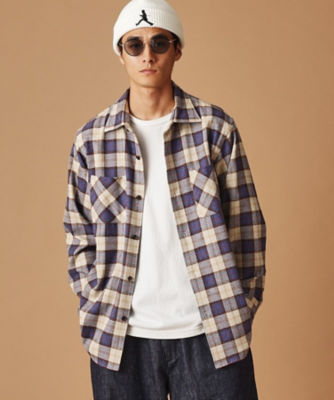 ＜TAKEO KIKUCHI (Men)＞撚杢チェックシャツ（２００２２７０８８３）