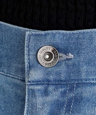 【洗える】タックワイドデニムパンツ（２００２２７１４１２）
