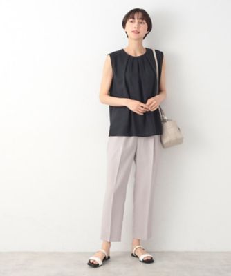 OHGA empiretops ノースリーブブラウス　ブラック　フリーサイズ OHGA empiretops ノースリーブブラウス ブラック フリーサイズ